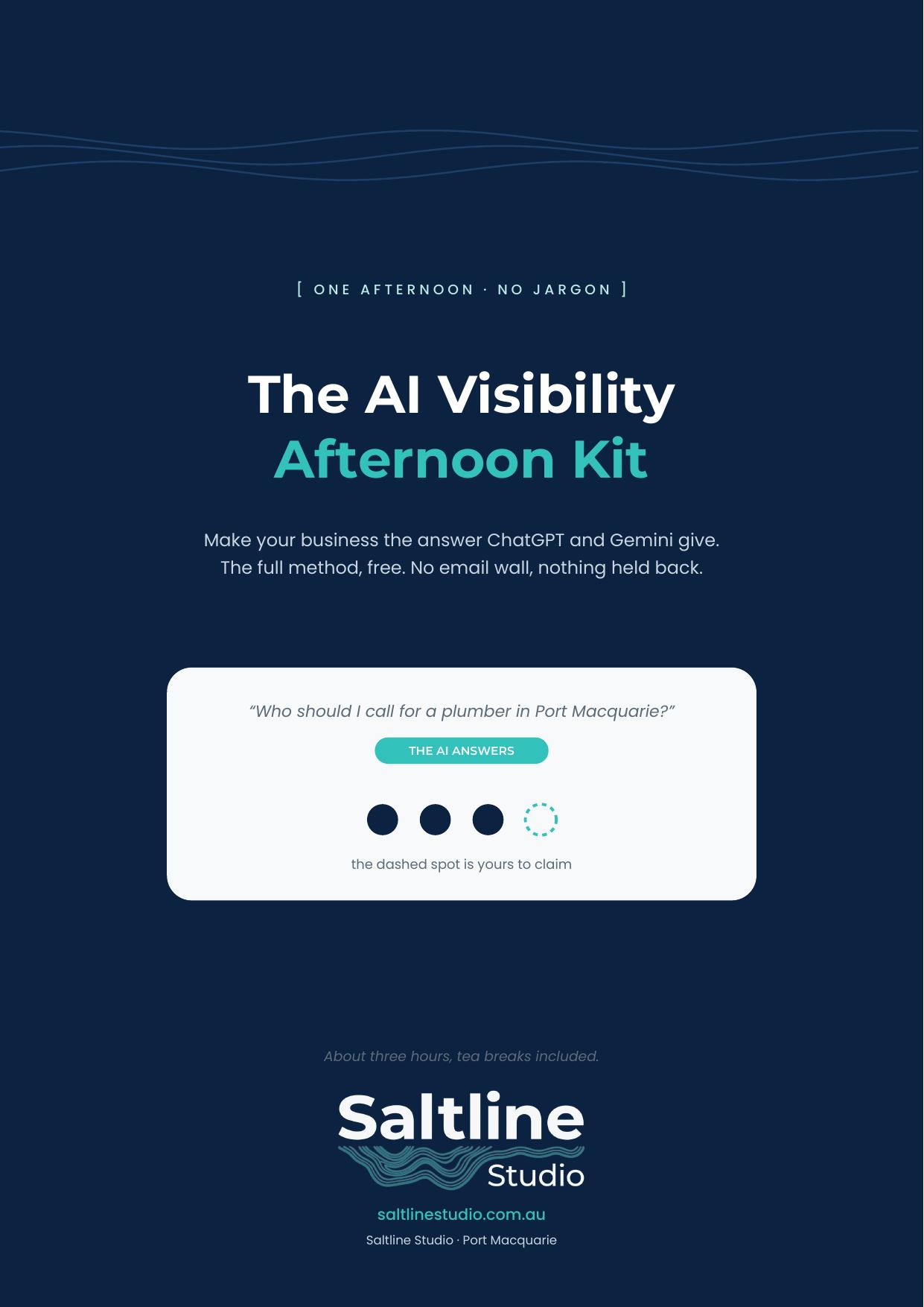 The AI Visibility Afternoon Kit cover