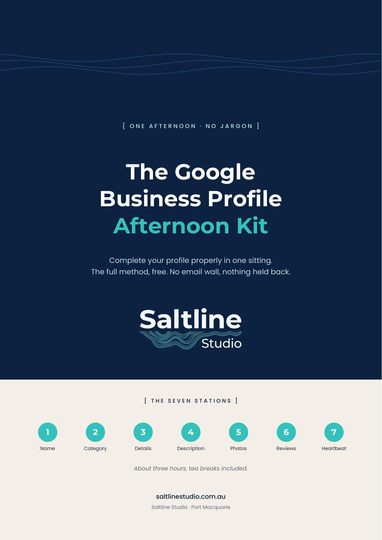 The Google Business Profile Afternoon Kit cover