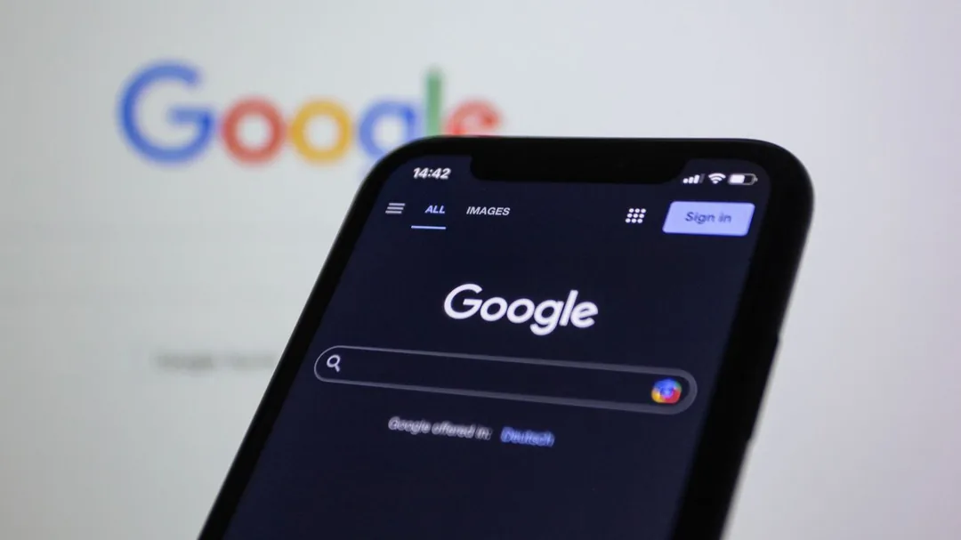 A Google search open on a phone